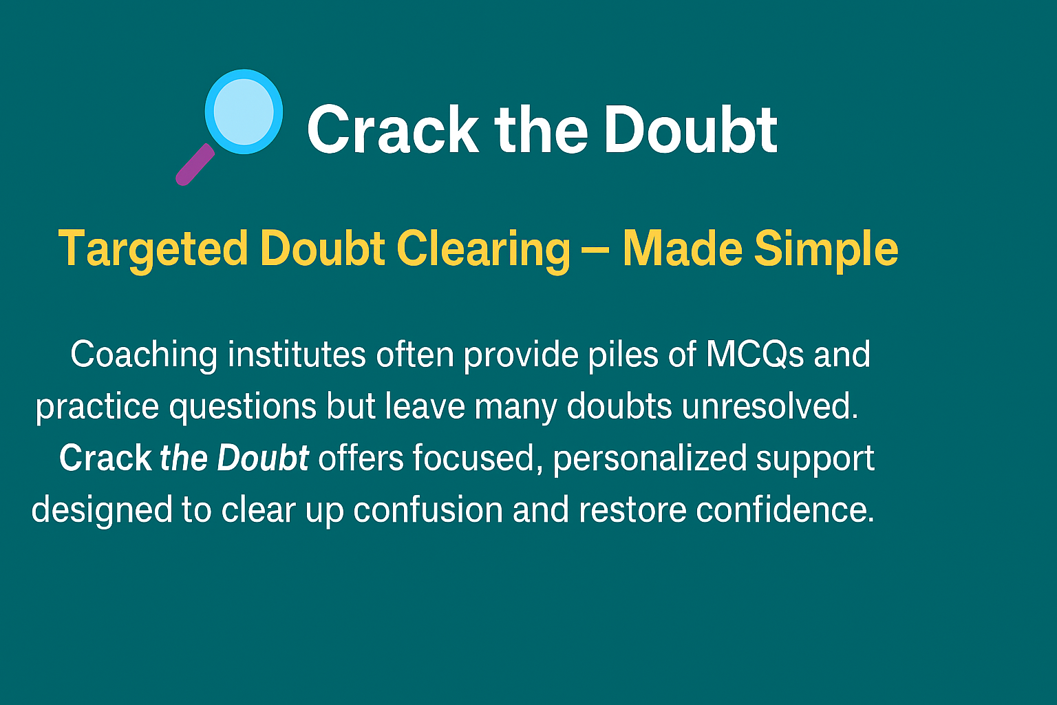 crackthedoubt